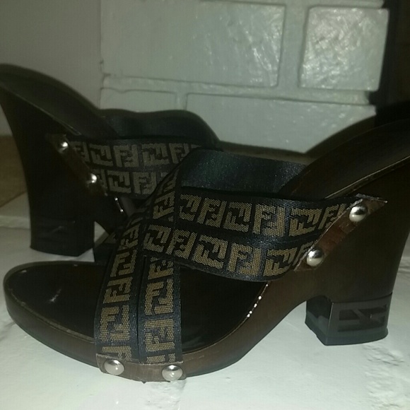 Authentic Fendi Wedges