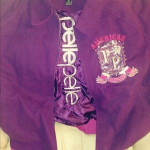 Purple women's Pelle Coat
