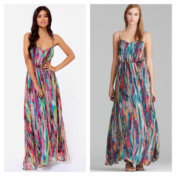 Jack by BB Dakota Printed Maxi Dress Size 8
