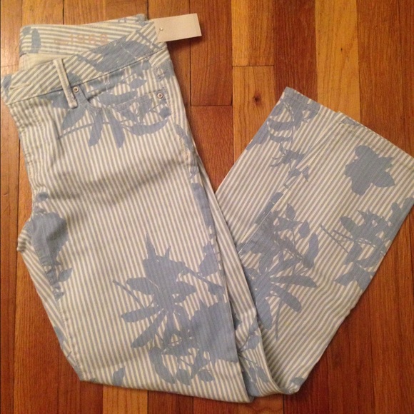 GAP 1969 Floral denim jeans