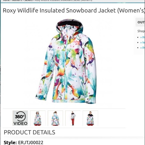 ISO Roxy Wildlife Ski Jacket - Picture 2 of 2