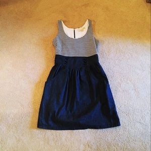 Stripe & Denim Dress