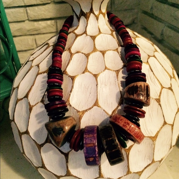 Chunky Wood Necklace