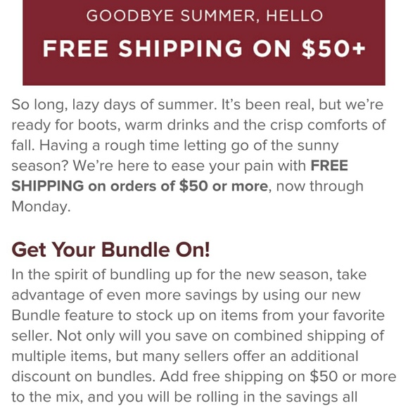 Bundle items in my closet and save