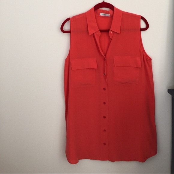 Equipment Slim Sleeveless Signature