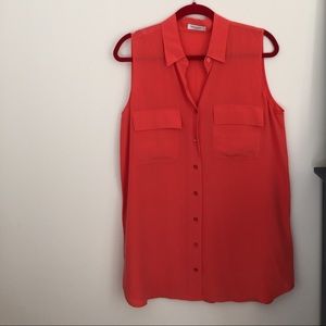 Equipment Slim Sleeveless Signature