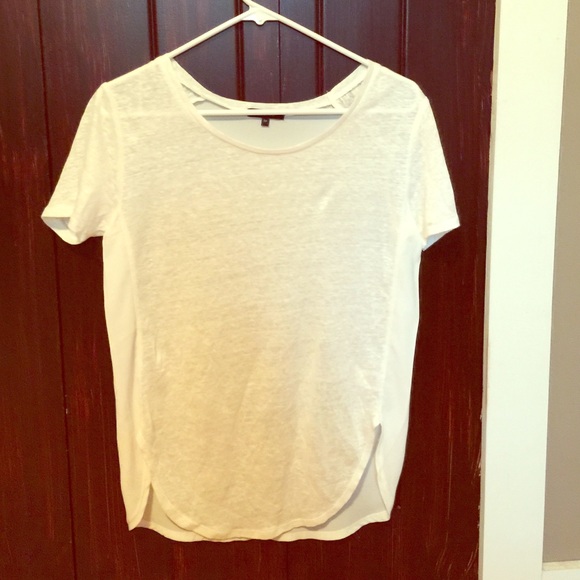 White T , sheer back