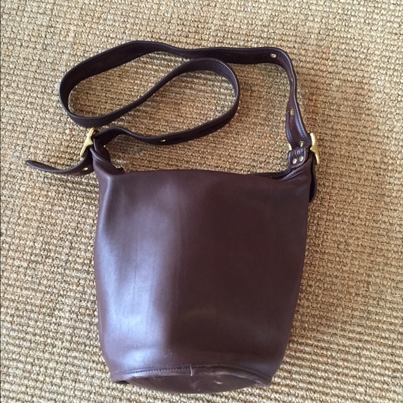 Coach bucket bag, chocolate brown