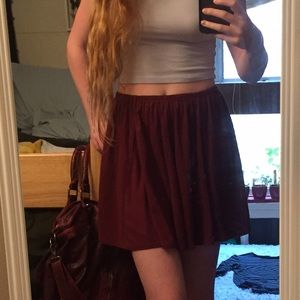 brandy Melville suede skirt