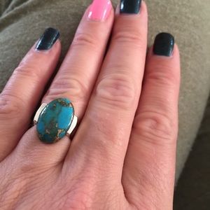 Cooper blue Arizona turquoise ring