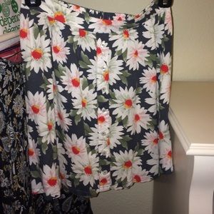 hollister floral skirt