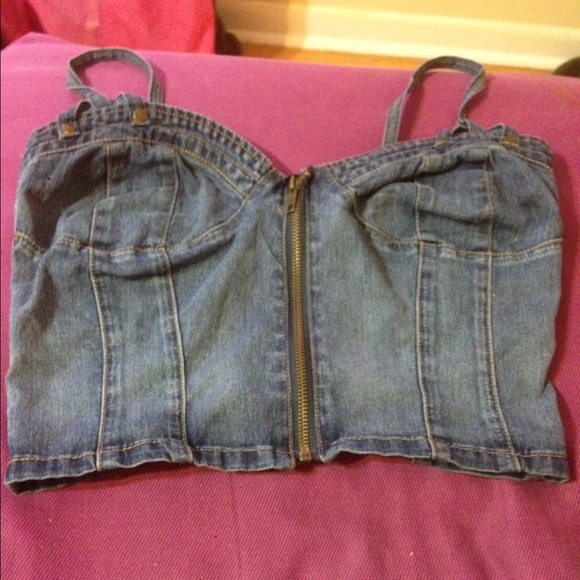 Jean crop bralette - Picture 1 of 1