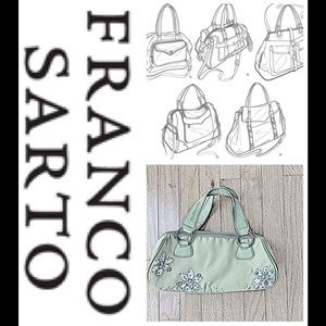 Franco Sarto Lime Green Canvas Purse