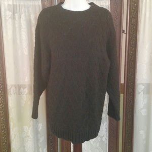 Black knit sweater