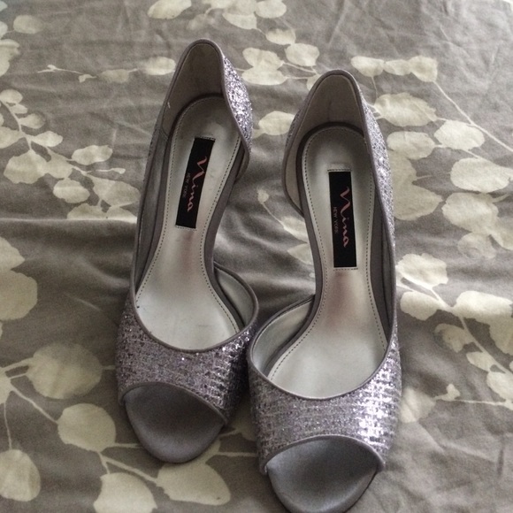 Nina silver open toe