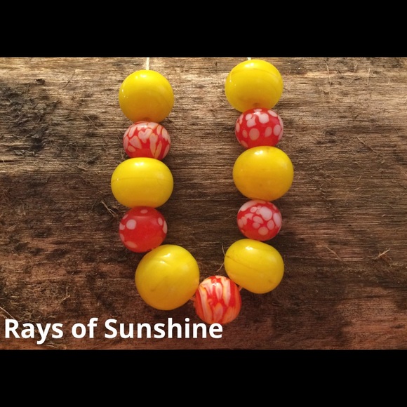 Hand made glass beads