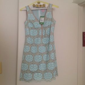 Lilly pulitzer lace dress in whisper blue!