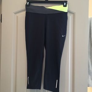 Nike dry fit running capris