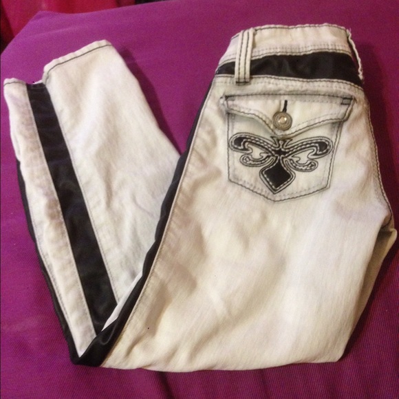 Leather side jeans - Picture 1 of 1