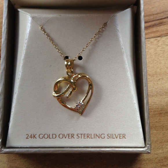 Giani Bernini 24K heart necklace