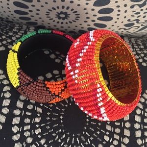 African beaded bangles