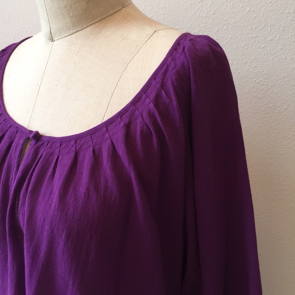 ❌SOLD❌Joie violet gauzy cotton boho blouse 🌾 - Picture 2 of 4