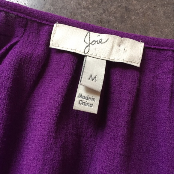 ❌SOLD❌Joie violet gauzy cotton boho blouse 🌾 - Picture 4 of 4