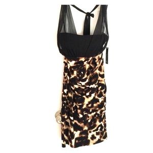 NWT leopard print halter dress