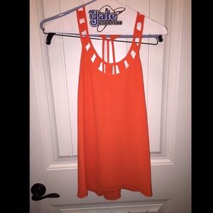 Orange tank top