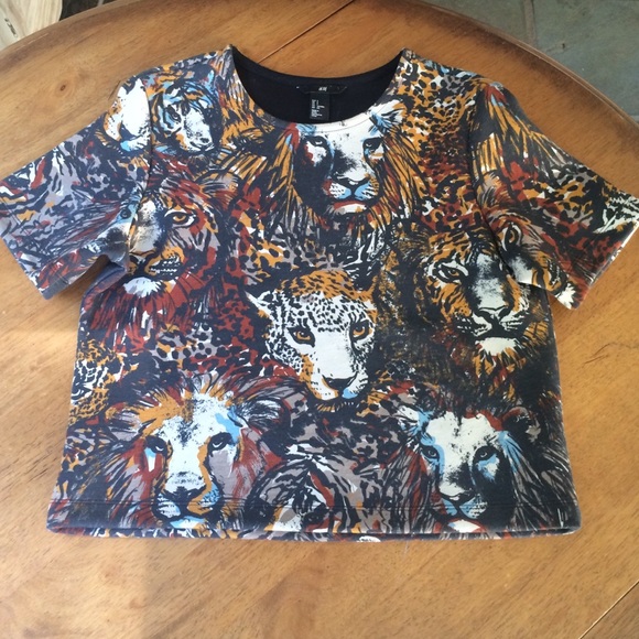 Like New HM Animal Print Top