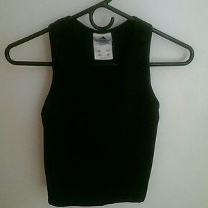 Black Adidas Climalite Tight Cropped Tank Small