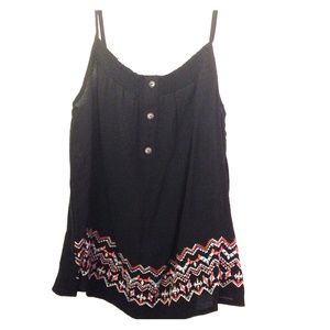 Black and Multi colored blouse