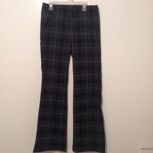 Plaid work pants