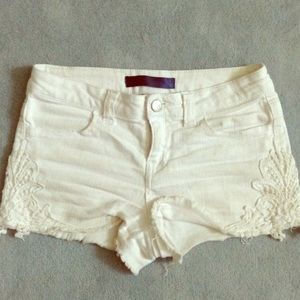 White shorts by tinsel with croquet detailing