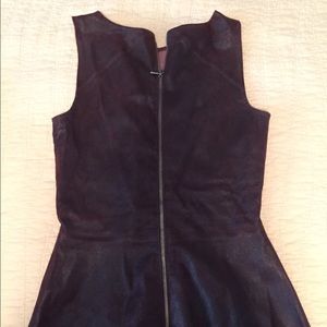 DL1961 leather peplum Rory zip top