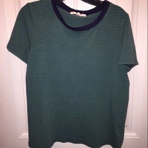 Navy and Green Tee