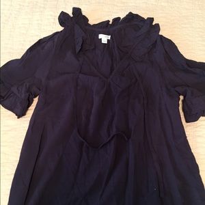 Anthropologie Purple Blouse