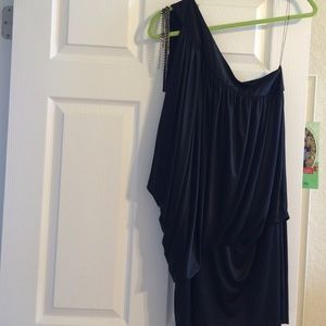 NEW Robert Rodriguez black one-sleeve dress, M