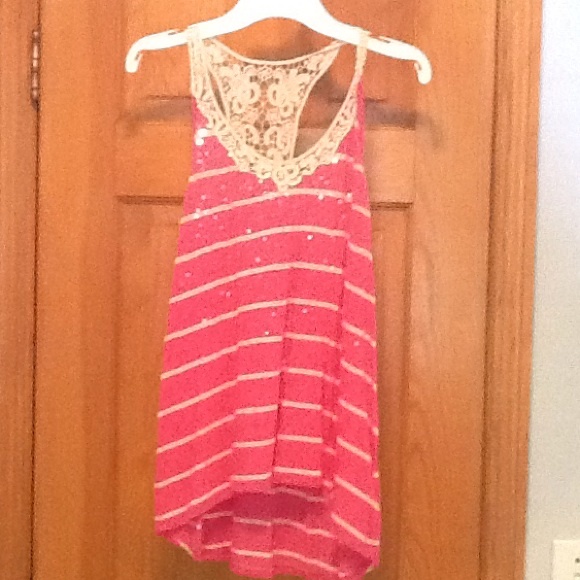 Express pink tank top