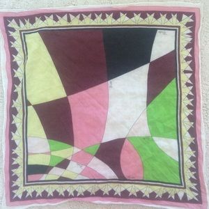 Emilio Pucci cotton cotton scarf. Authentic.