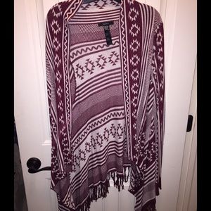 Tribal Long Sleeve One Size Fits All Cardigan