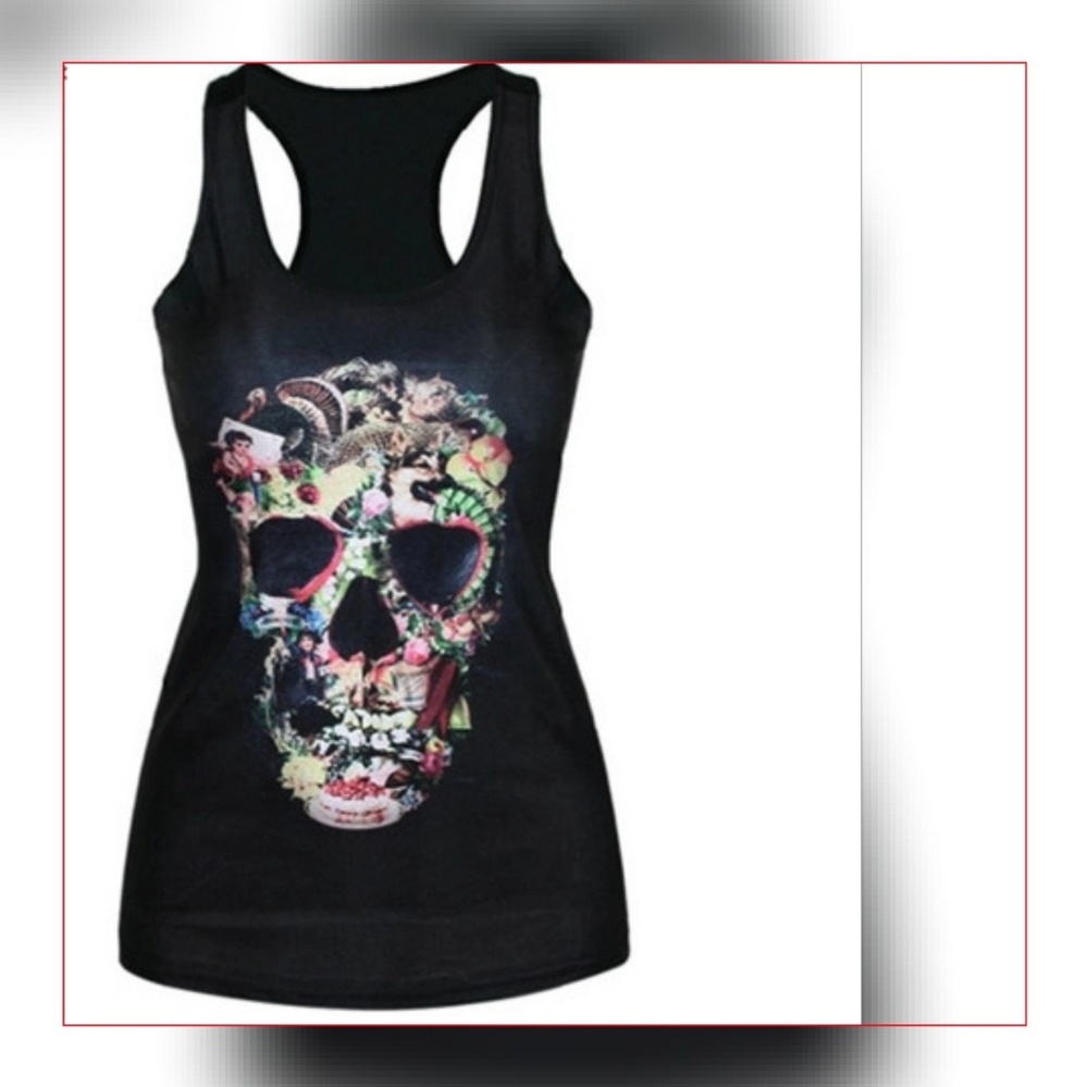 Tank top 💀 skull one size fits most