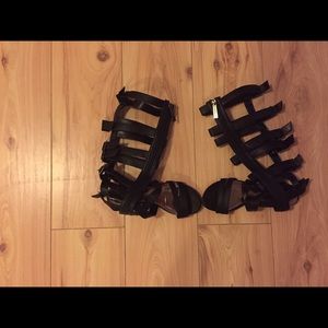 Black Gladiator sandals