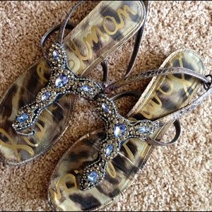 Size 9 - Sam Edelman rhinestone sandals