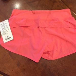 lululemon athletica Shorts - Lululemon 6 - pink speed shorts NWT lululemon athletica Shorts - Lululemon 6 - pink speed shorts NWT