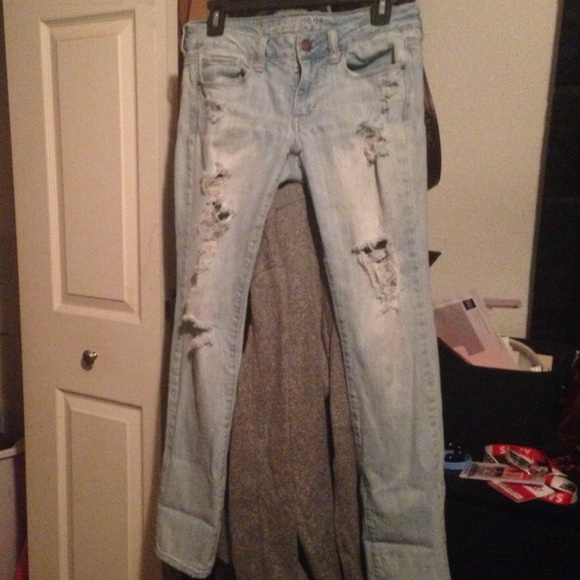 AE skinny ripped jeans