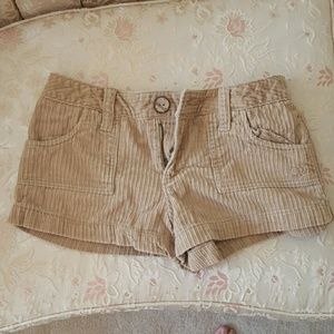 Tan Corduroy Shorts
