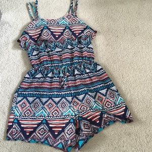 Aztec/Tribal Print Romper