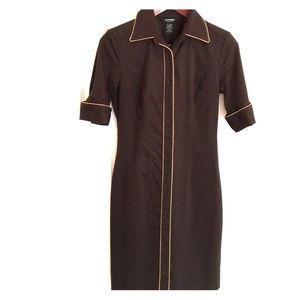 Express Button up stretch dress