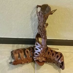 High gladiator heels